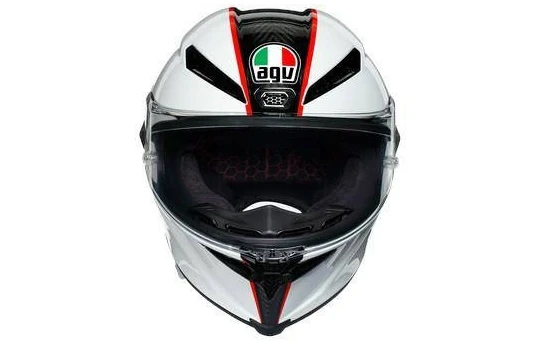 Kask integralny AGV PISTA GP RR SCUDERIA biały czerwony czarny