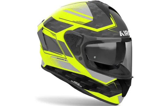 Kask integralny AIROH SPARK 2 LIVELY MINT GLOSS czarny żółty różowy biały