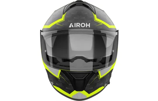Kask integralny AIROH SPARK 2 LIVELY MINT GLOSS czarny żółty różowy biały