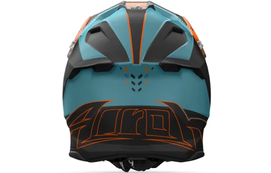 Kask cross AIROH TWIST 3 DIRT MATT czarny pomarańczowy fluo