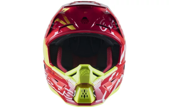 Kask cross ALPINESTARS S-M5 BOND SILVER/YELLOW FLUO/MILITARY GREEN srebrny żółty fluo czarny