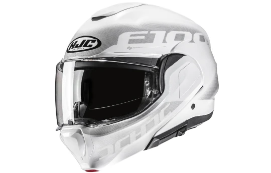 Kask szczękowy HJC F100 REFF BLACK/WHITE czarny biały