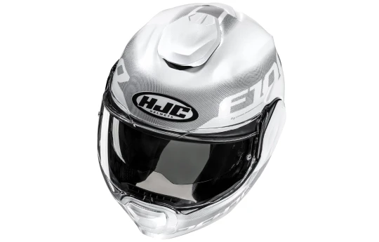 Kask szczękowy HJC F100 REFF BLACK/WHITE czarny biały