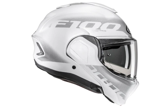 Kask szczękowy HJC F100 REFF BLACK/WHITE czarny biały