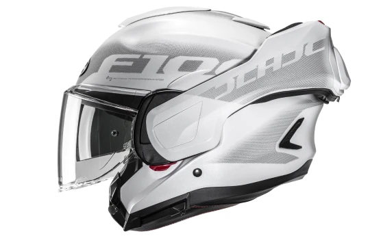 Kask szczękowy HJC F100 REFF BLACK/WHITE czarny biały
