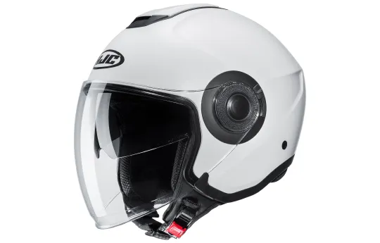Kask otwarty HJC I40N VISION WHITE/RED biały czerwony