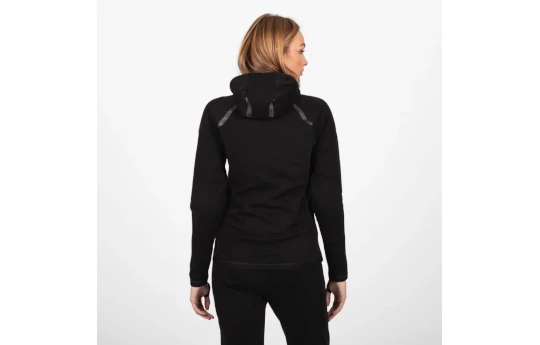 Bluza motocyklowa damska KNOX SHIELD HOODY LADY BLACK czarny