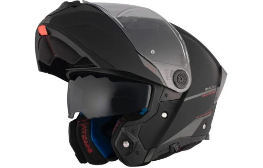 Kask szczękowy MT ATOM 2 SV STRANGE BLACK/WHITE czarny biały