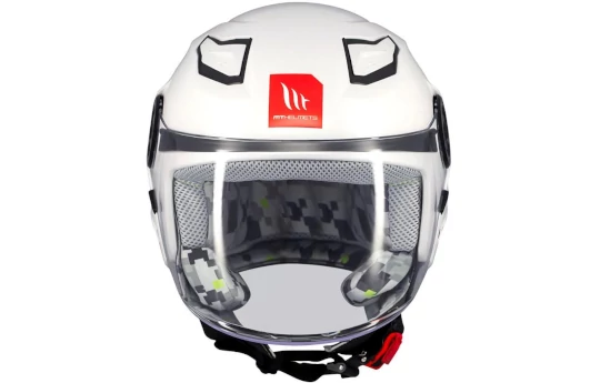 Kask otwarty dziecięcy MT LITE KIDS SOLID GLOSS WHITE biały