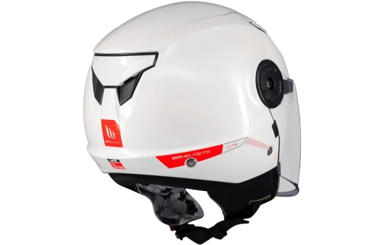 Kask otwarty dziecięcy MT LITE KIDS SOLID GLOSS WHITE biały