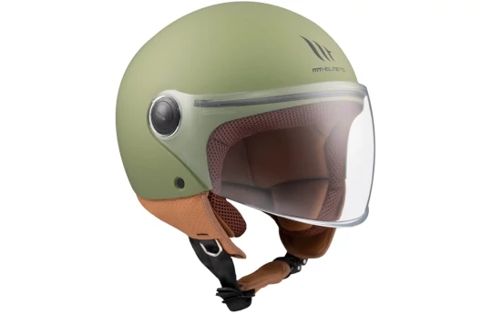 Kask otwarty MT STREET S SOLID GREEN zielony