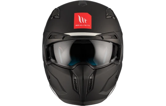 Kask otwarty MT STREETFIGHTER SV S TOTEM MATT PEARL RED czerwony szary czarny