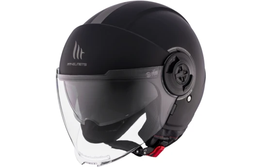 Kask otwarty MT VIALE SV S 68 UNIT MATT RED czarny biały czerwony
