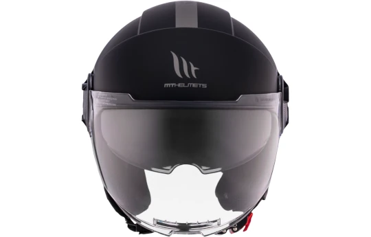 Kask otwarty MT VIALE SV S 68 UNIT MATT RED czarny biały czerwony