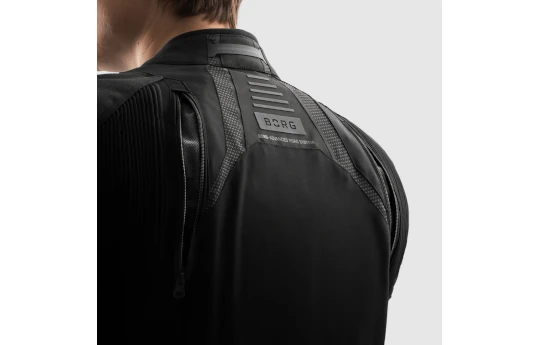 Kurtka tekstylna REBELHORN BORG II BLACK/GREY/RED czarny szary czerwony