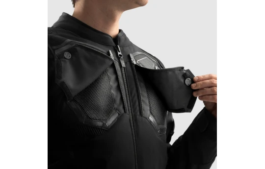 Kurtka tekstylna REBELHORN BORG II BLACK/GREY/RED czarny szary czerwony