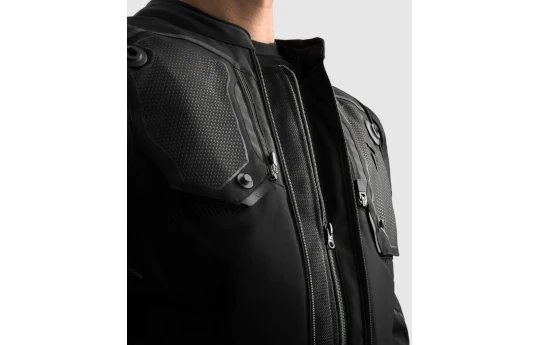 Kurtka tekstylna REBELHORN BORG II BLACK/GREY/RED czarny szary czerwony