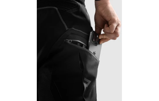 Spodnie tekstylne REBELHORN HIFLOW V SHORT BLACK czarny