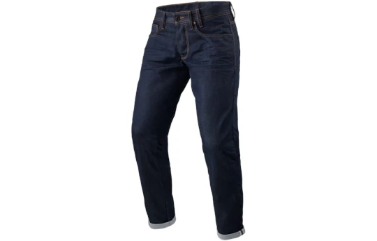 Jeansy motocyklowe REVIT LEWIS SELEVEDGE DARK BLUE niebieski