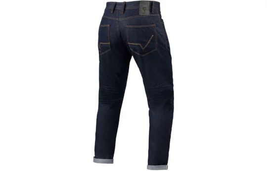 Jeansy motocyklowe REVIT LEWIS SELEVEDGE DARK BLUE niebieski
