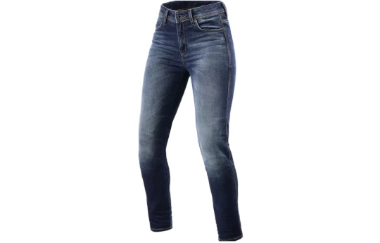 Jeansy motocyklowe damskie REVIT MARLEY LADY MEDIUM BLUE USED niebieski