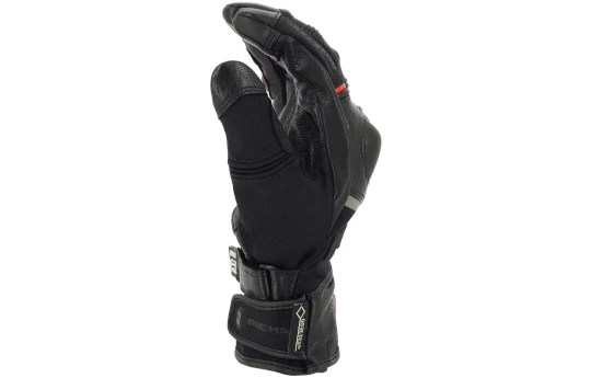Rękawice ocieplane i wodoodporne RICHA ATLANTIC GORE-TEX BLACK czarny szary czerwony