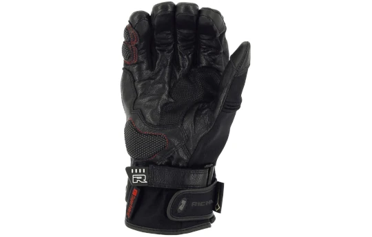 Rękawice ocieplane i wodoodporne RICHA ATLANTIC GORE-TEX BLACK czarny szary czerwony