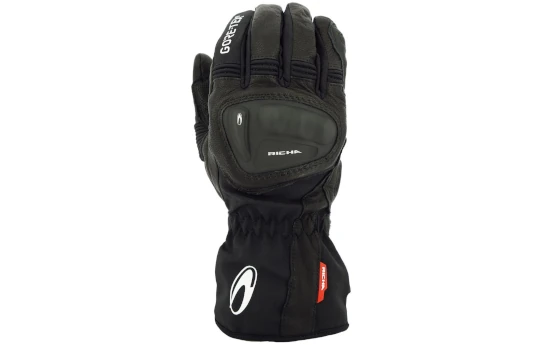 Rękawice ocieplane i wodoodporne RICHA HURRICANE GORE-TEX BLACK czarny biały