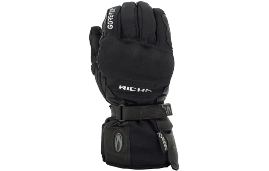 Rękawice ocieplane i wodoodporne RICHA ICE POLAR GORE-TEX BLACK czarny