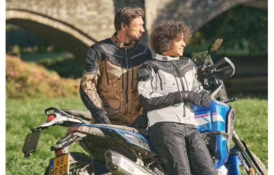 Kurtka tekstylna RICHA INFINITY 2 ADVENTURE GREY/BLUE/RED szary niebieski czerwony