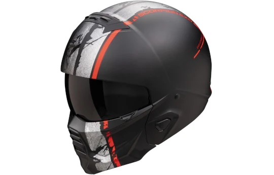 Kask otwarty SCORPION EXO-COMBAT II GENESIS BLACK/WHITE/GOLD czarny biały złoty