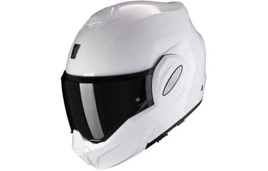 Kask szczękowy SCORPION EXO-TECH EVO SOLID WHITE biały