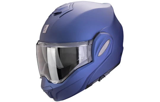 Kask szczękowy SCORPION EXO-TECH EVO PRO SOLID PEARL BLACK MATT czarny mat