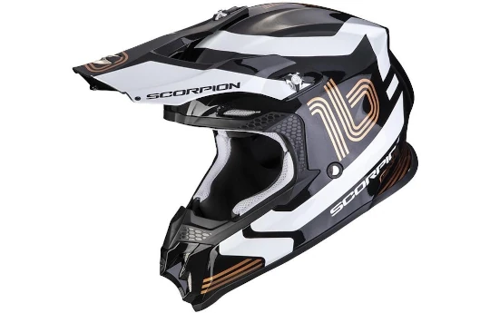 Kask cross SCORPION VX 16 EVO AIR SLANTER BLACK/SILVER czarny srebrny