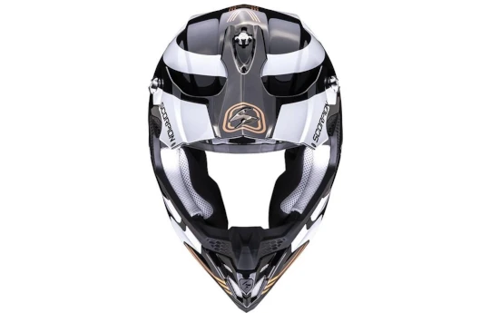 Kask cross SCORPION VX 16 EVO AIR SLANTER BLACK/SILVER czarny srebrny