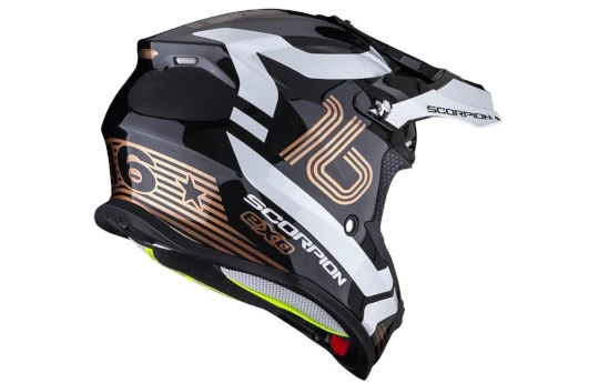 Kask cross SCORPION VX 16 EVO AIR SLANTER BLACK/SILVER czarny srebrny