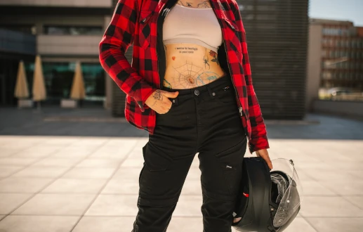 Koszula motocyklowa damska SECA MARSHAL II LADY GREY szary