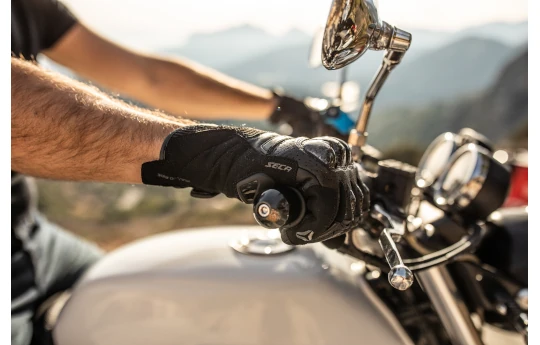 Rękawice miejskie SECA SUMMER SHORT II BLACK czarny