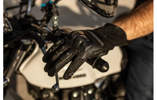 Rękawice miejskie SECA SUMMER SHORT II BLACK czarny