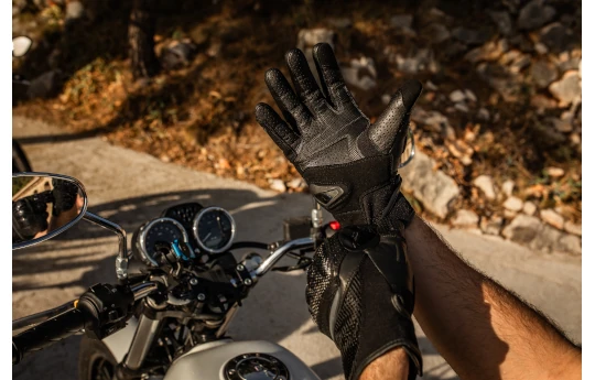 Rękawice miejskie SECA SUMMER SHORT II BLACK czarny