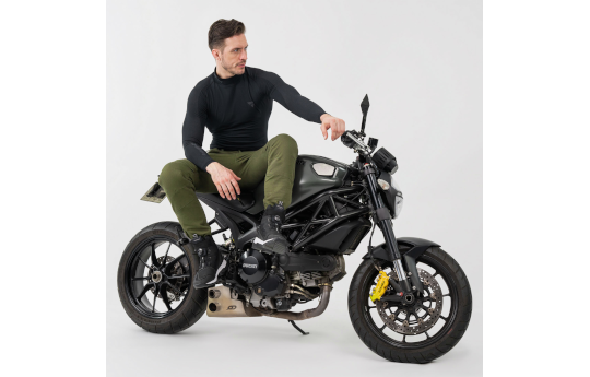 Jeansy motocyklowe SHIMA GIRO 3.0 CAMO szary czarny