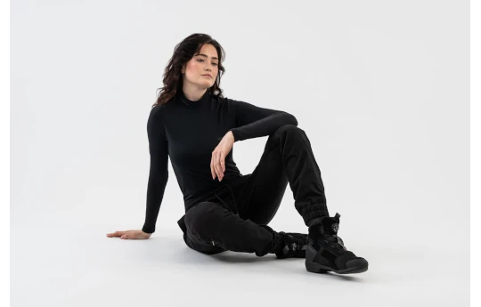 Jeansy motocyklowe damskie SHIMA JOGGSY LADY BLACK czarny