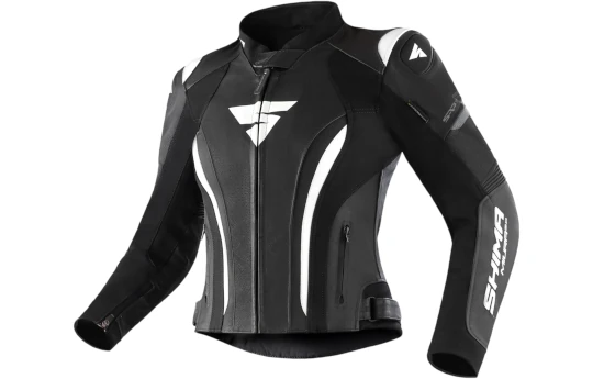 Kurtka skórzana damska SHIMA MIURA 2.0 BLACK/WHITE czarny biały