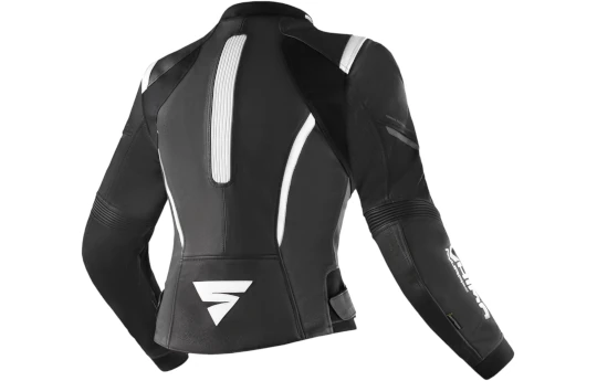 Kurtka skórzana damska SHIMA MIURA 2.0 BLACK/WHITE czarny biały