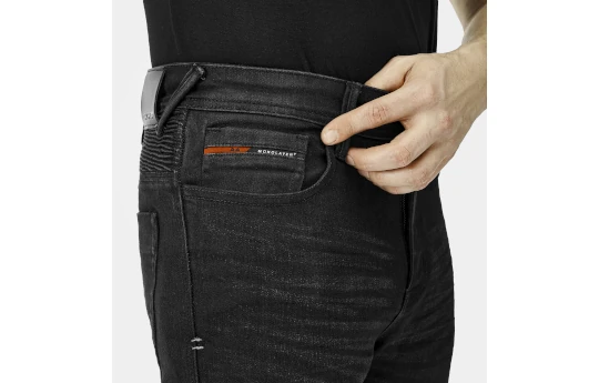 Jeansy motocyklowe SHIMA ZENITH BLACK czarny