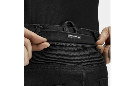 Jeansy motocyklowe SHIMA ZENITH BLACK czarny