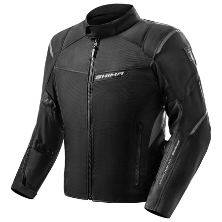 Kurtka motocyklowa tekstylna miejska/turystyczna Shima RUSH 2.0 VENT czarny