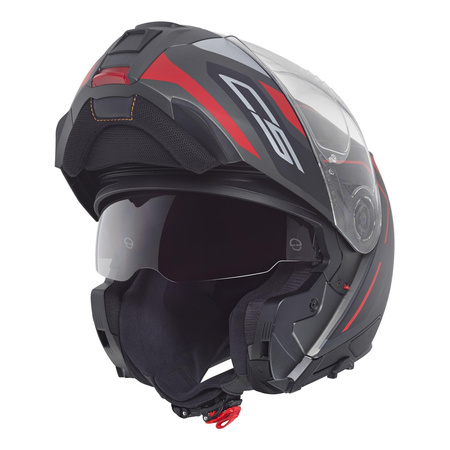 Kask motocyklowy SCHUBERTH C5 ECE OMEGA ANTHRACITE czarny szary czerwony