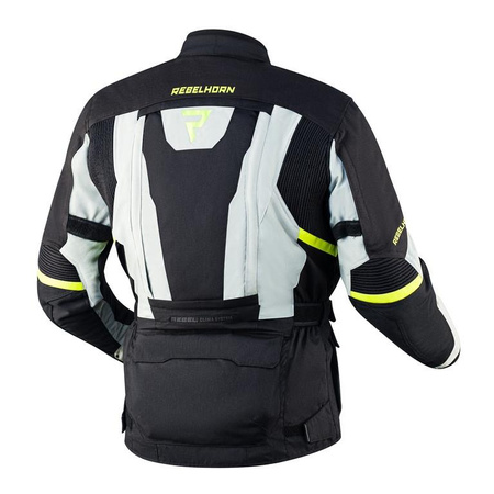 Kurtka motocyklowa tekstylna Rebelhorn HARDY II szary-czarny