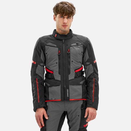 Kurtka motocyklowa SHIMA DUNE RED czarny szary czerwony